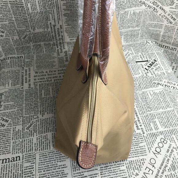 New Longchamp Le Pliage Original Large Shoulder Nylon Bag Tote IN Camel - Picture 9 of 14